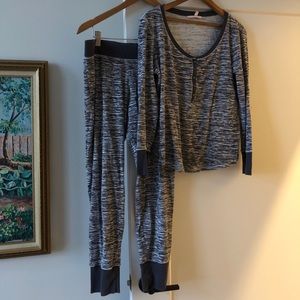 Victoria’s Secret Thermal Waffle Henley Pj Set
